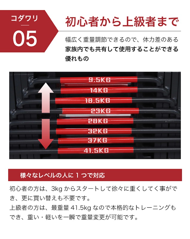 可変式ダンベル 12