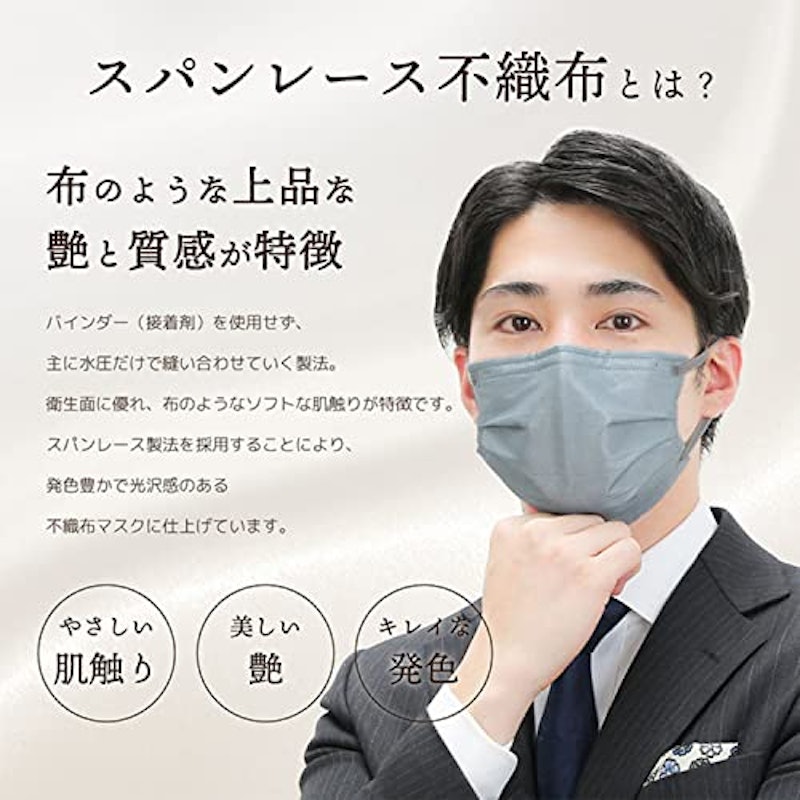 スパンレース不織布カラーマスク 2