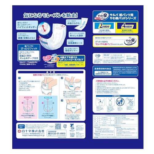 紙パンツ用やわ楽パッド 4回吸収 2