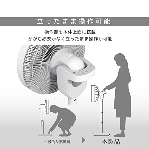充電式DCフルリモコンリビング扇風機 4