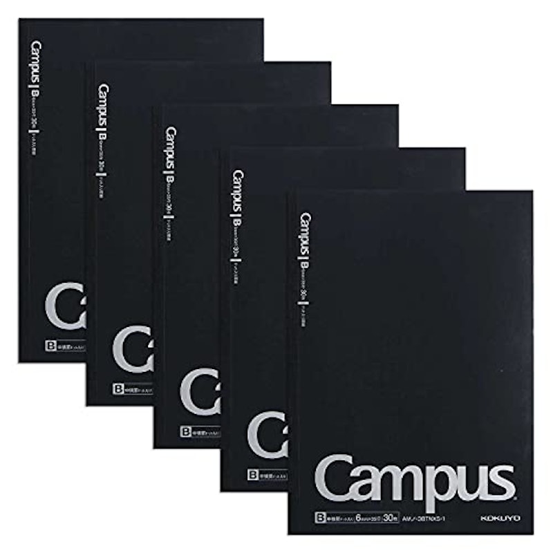 キャンパスノート B5 ドット入り B罫 5冊パック 1