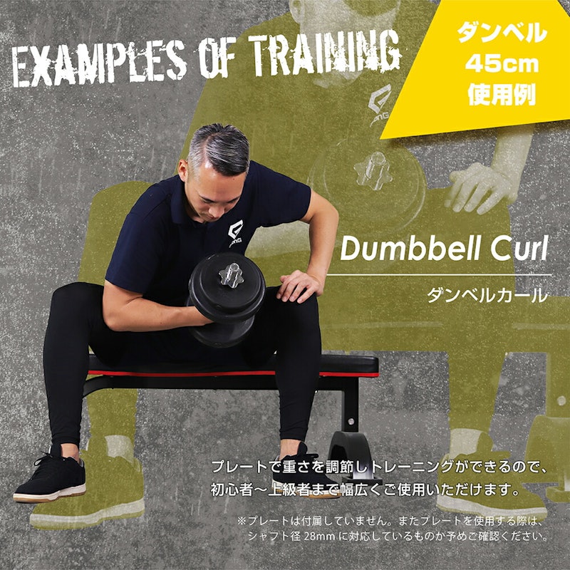 ダンベルシャフト 45cm 6