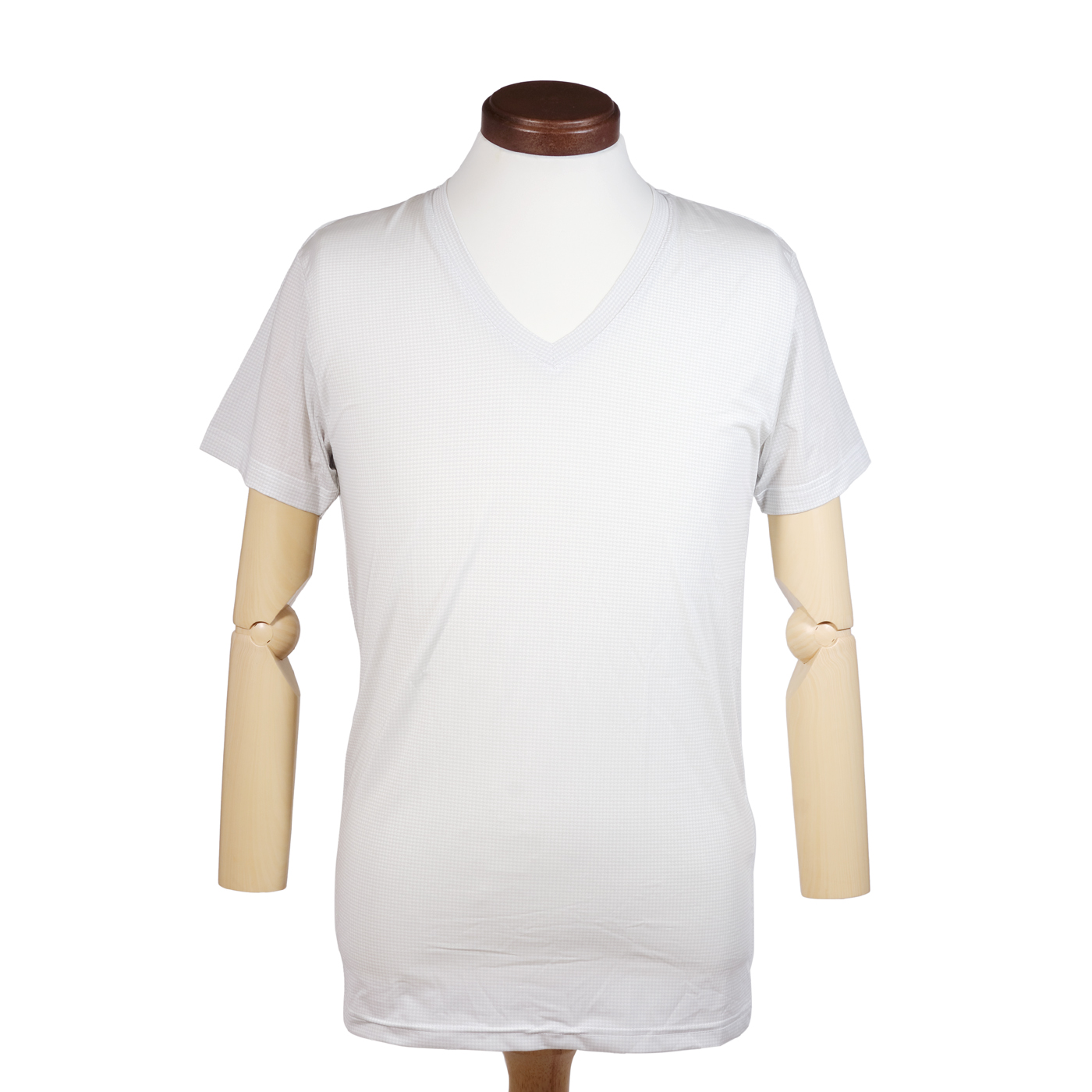 アライヴン メンズストレッチVネックシャツ MIG3バイオ