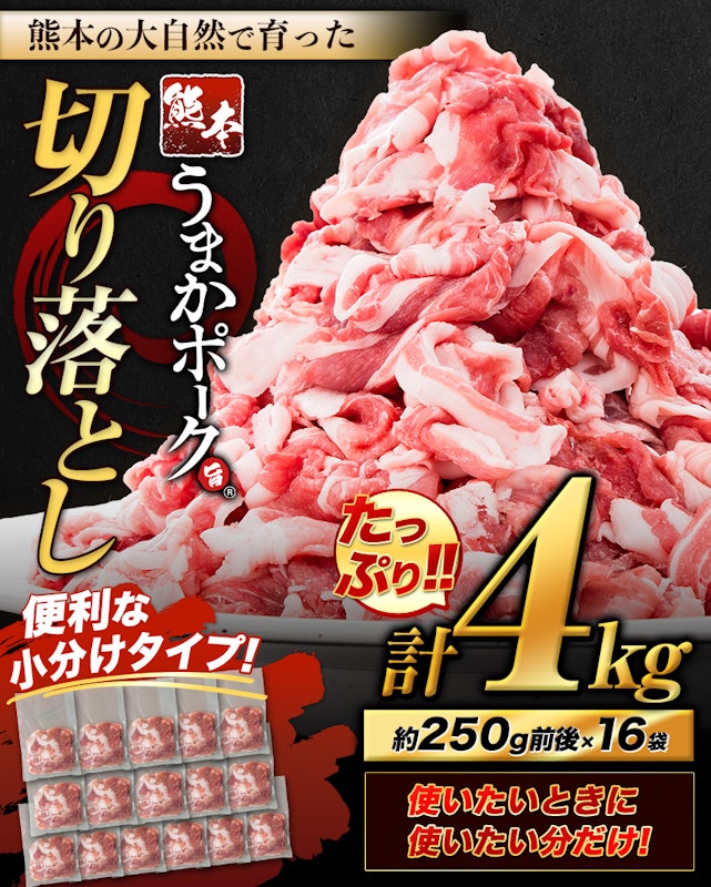 熊本うまかポーク 切り落とし 1