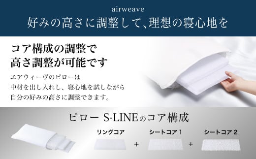 エアウィーヴ ピロー S-LINE 4