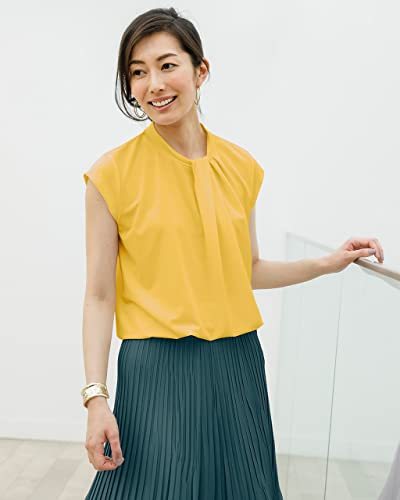  ボウタイ風 ストレッチブラウス 3
