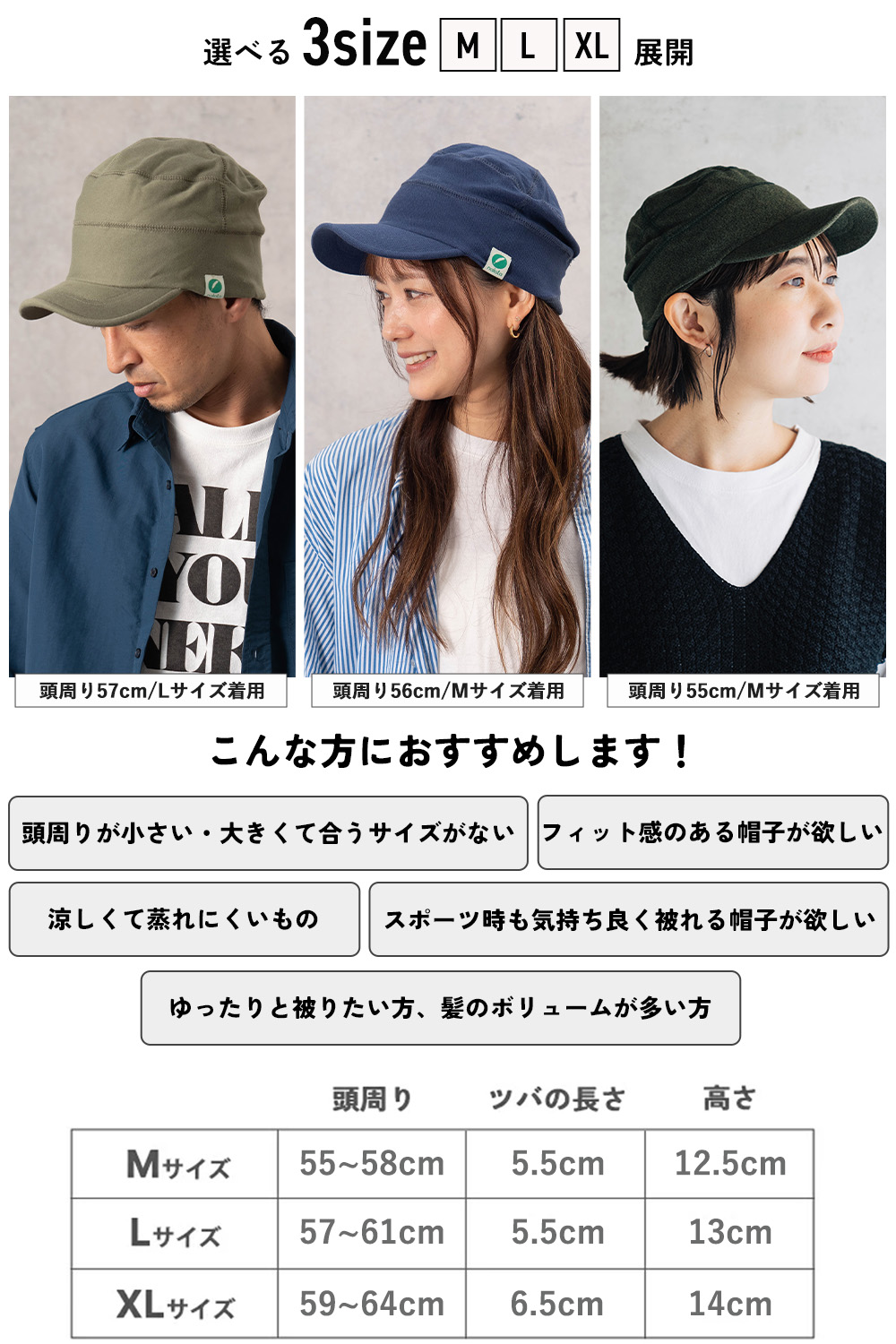 ポロメッシュ ワークキャップ 3