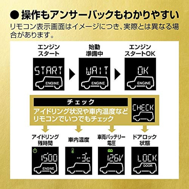 リモコンエンジンスターター W8000 4