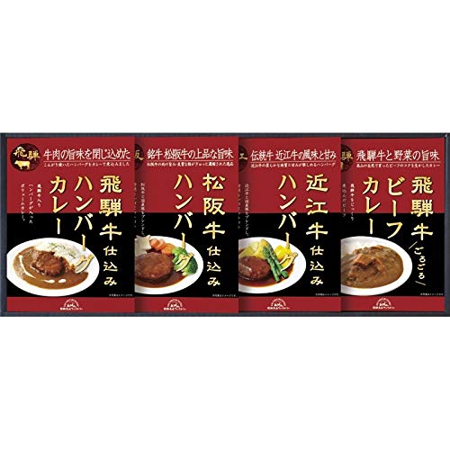 松阪牛・近江牛・飛騨牛仕込みハンバーグ&カレー詰合せ 1