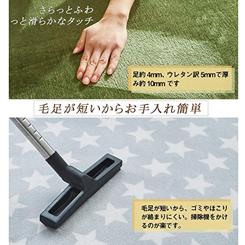 円形 フランネルラグ 2