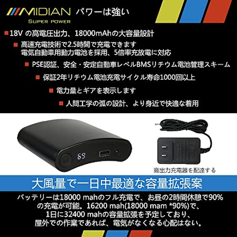 ファン付き作業ベスト 4