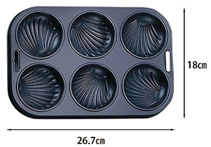 マドレーヌ6個が一度につくれる焼き型 2