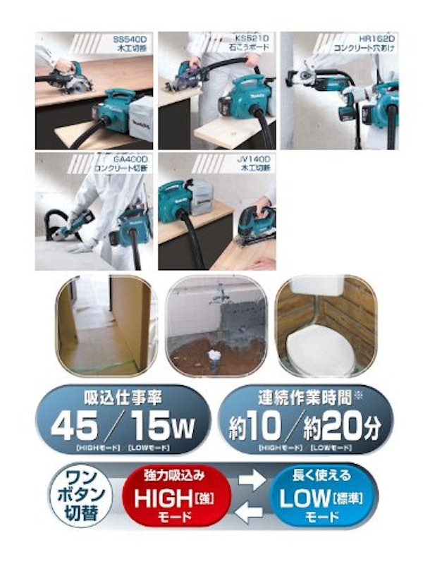 充電式小型集じん機 2