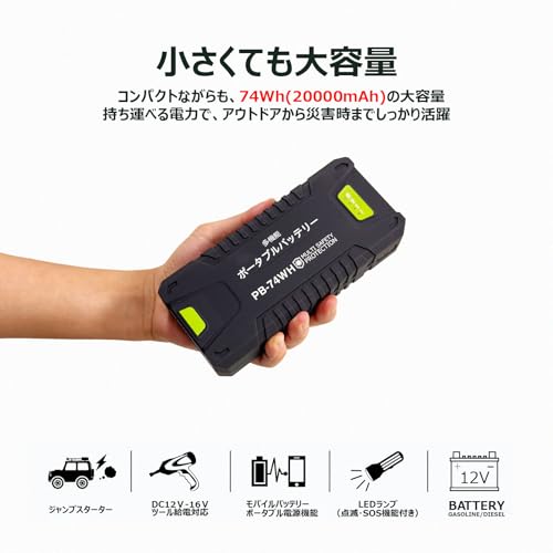 【新品アウトレット】非常用携帯電源 ジャンプスターター　CH-2 販売終了】非常用携帯電源 ジャンプスターター CH-2 太知HD コーバン