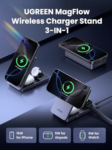 3 in 1 MagFlow ワイヤレス充電器 3