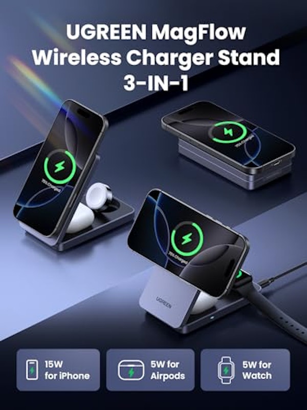 3 in 1 MagFlow ワイヤレス充電器 3
