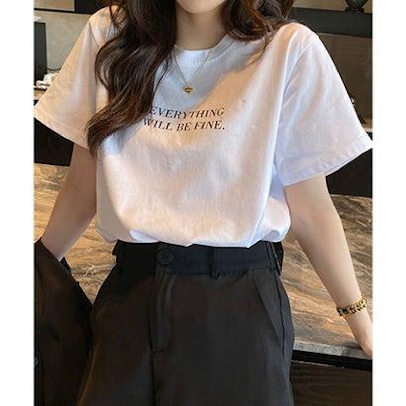 カジュアルロゴ入り半袖Tシャツ 1