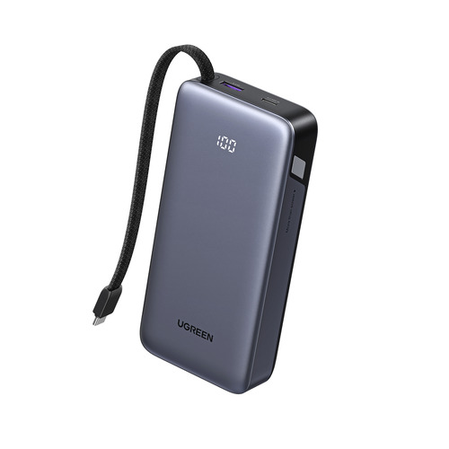 USB-Cケーブル内蔵型モバイルバッテリー 1
