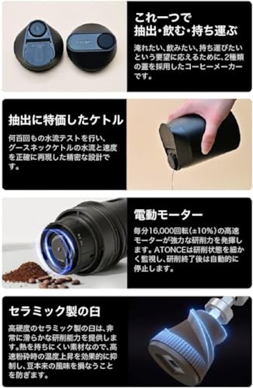 オールインワンコーヒーブリューワー ATONCE 6