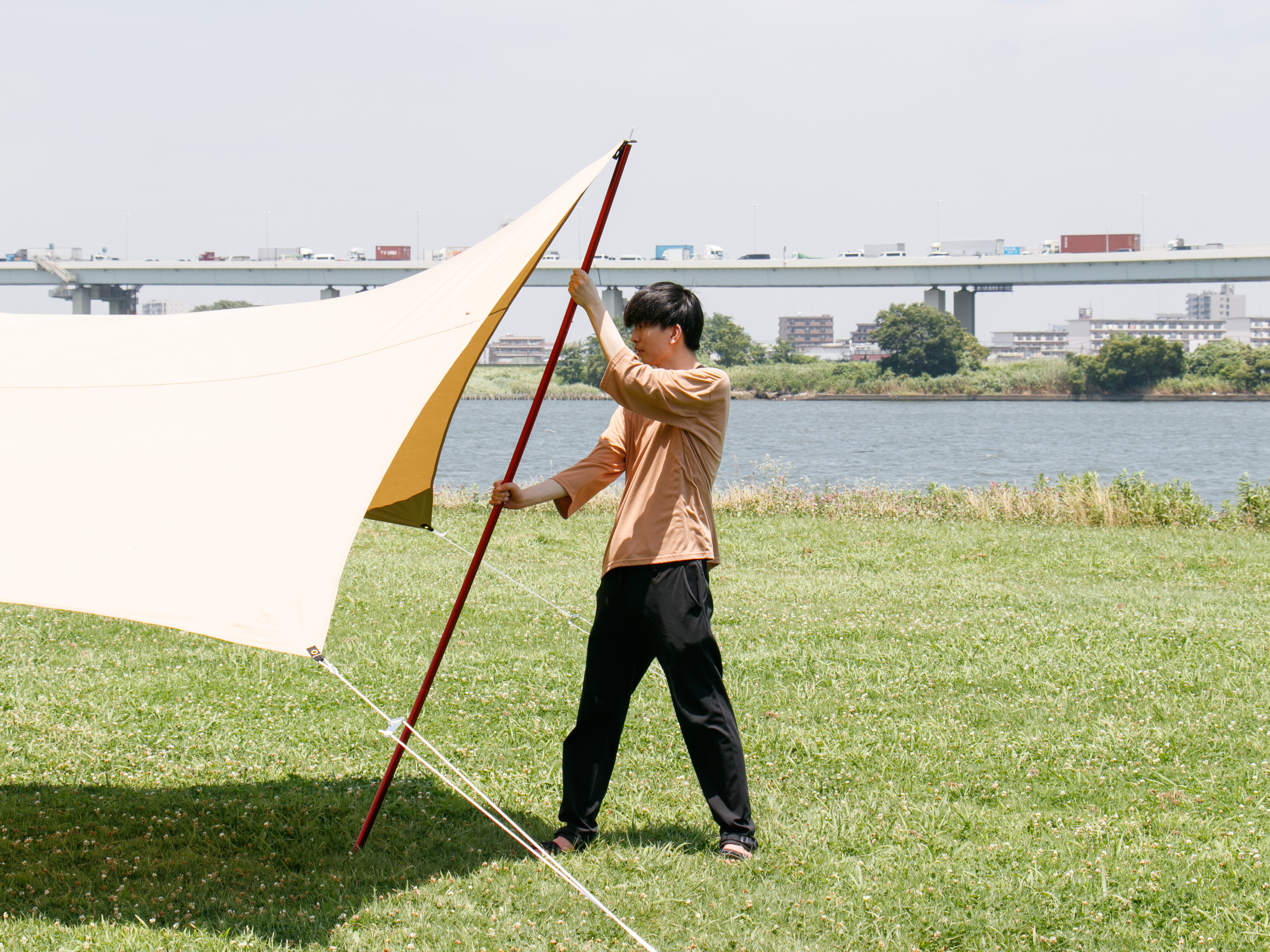 スノーピーク　ウイングポールブラック　トップ6本　中間8本　エンド6本　セット売 スノーピーク ウイングポールブラック トップ6本 中間8本 エンド6本