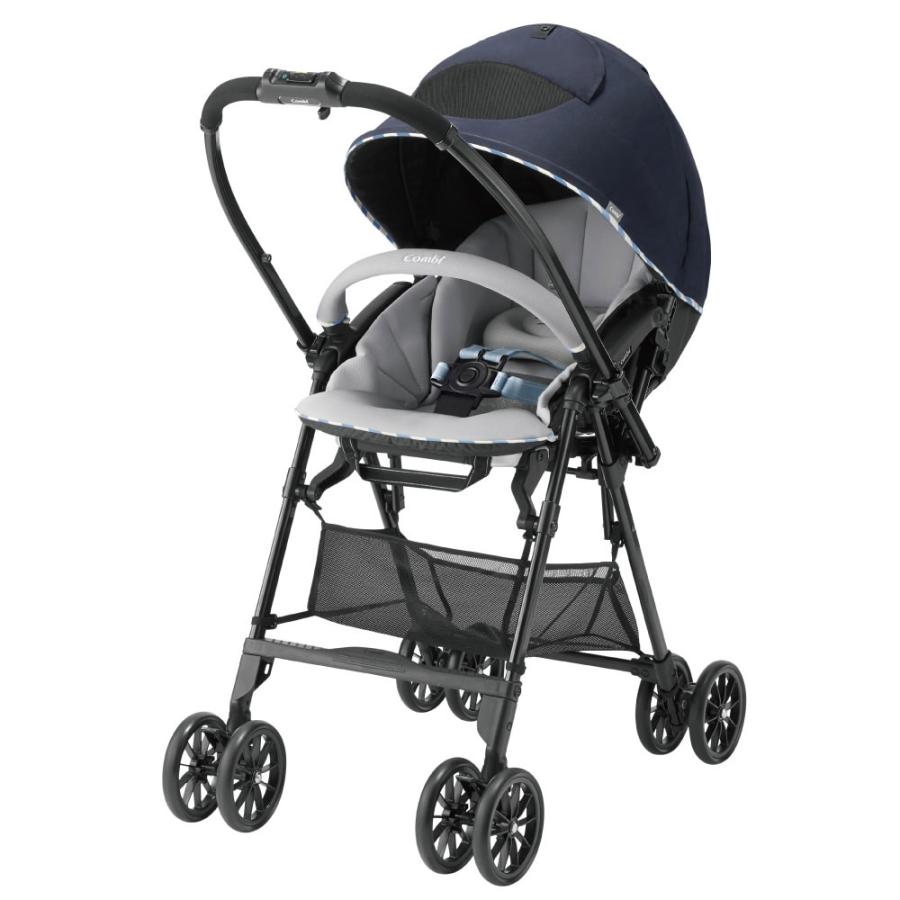 美品 Combi スゴカルα Light エッグショック AX フェザーグレー スゴカルα Light エッグショック AX 幌（フェザーグレー