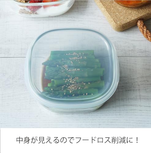耐熱ガラス製 保存容器 角 4