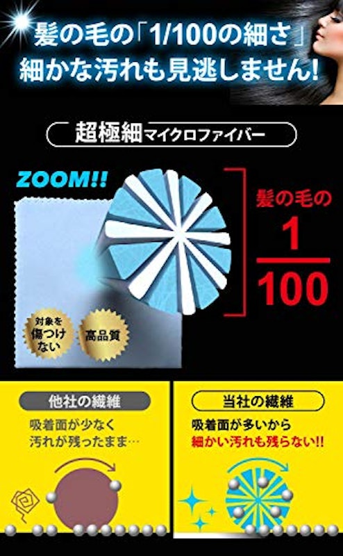 クリーニングクロス マイクロファイバー 4