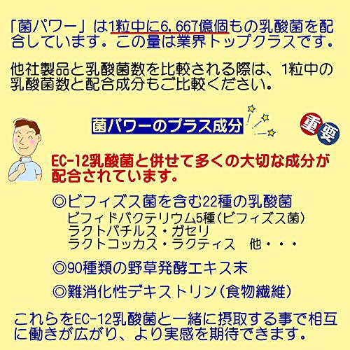 菌パワー 乳酸菌カプセル 3