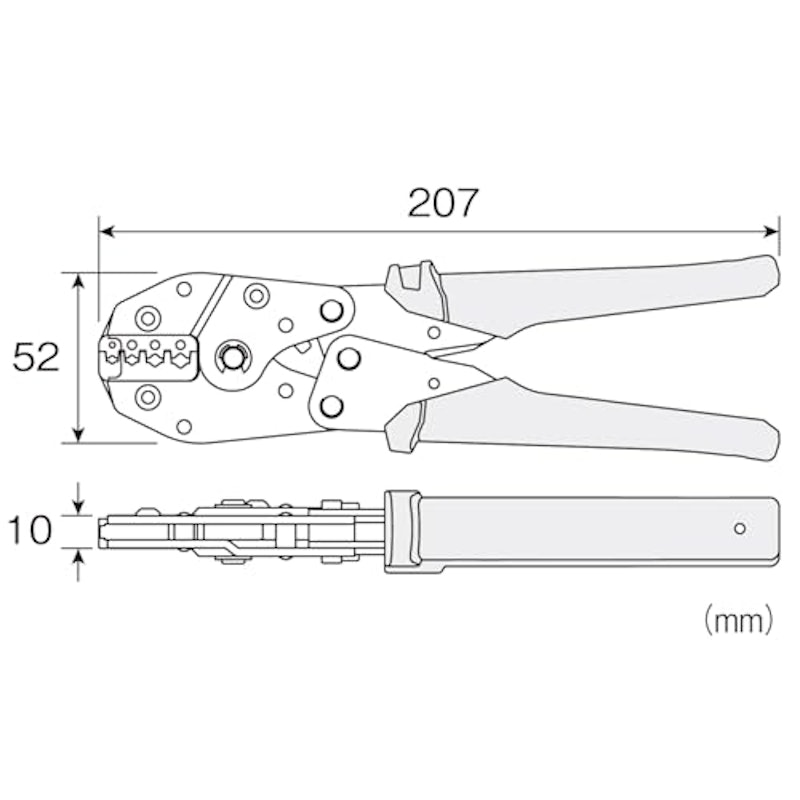 圧着工具 絶縁被覆付圧着端子用 6