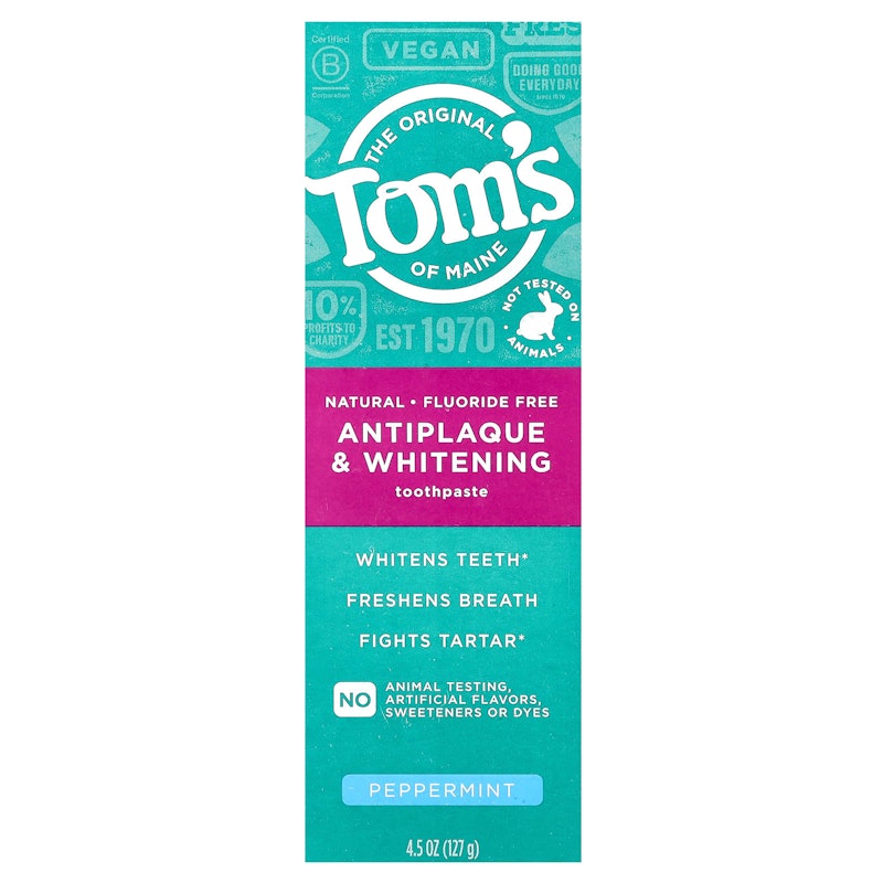 Fluoride-Free Antiplaque&Whitening Peppermint Toothpaste 2
