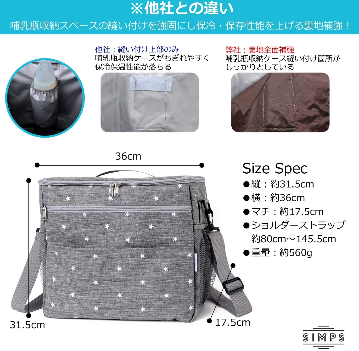 ベビーカー用バッグ 4WAY 2