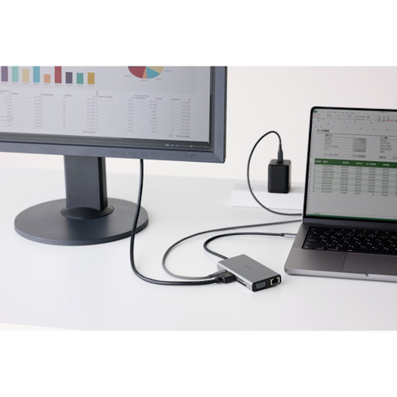 USB Type-C(TM) Dual Display対応 10in1ドッキングステーション 3
