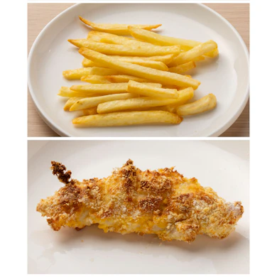 冷凍ポテトは外がしっかりカリカリ!ささみかつは肉がしっとり仕上がる