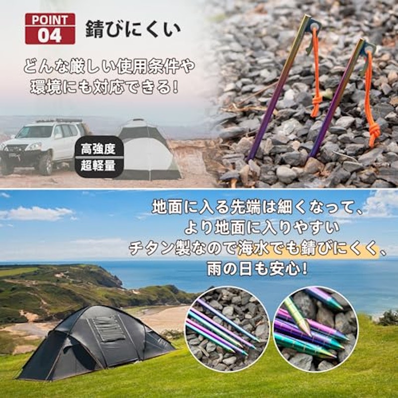 チタンペグ 4