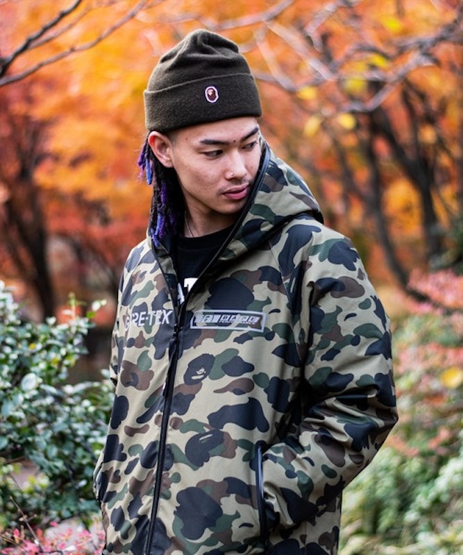 GORE-TEX 1ST CAMO HOODIE DOWN JACKET