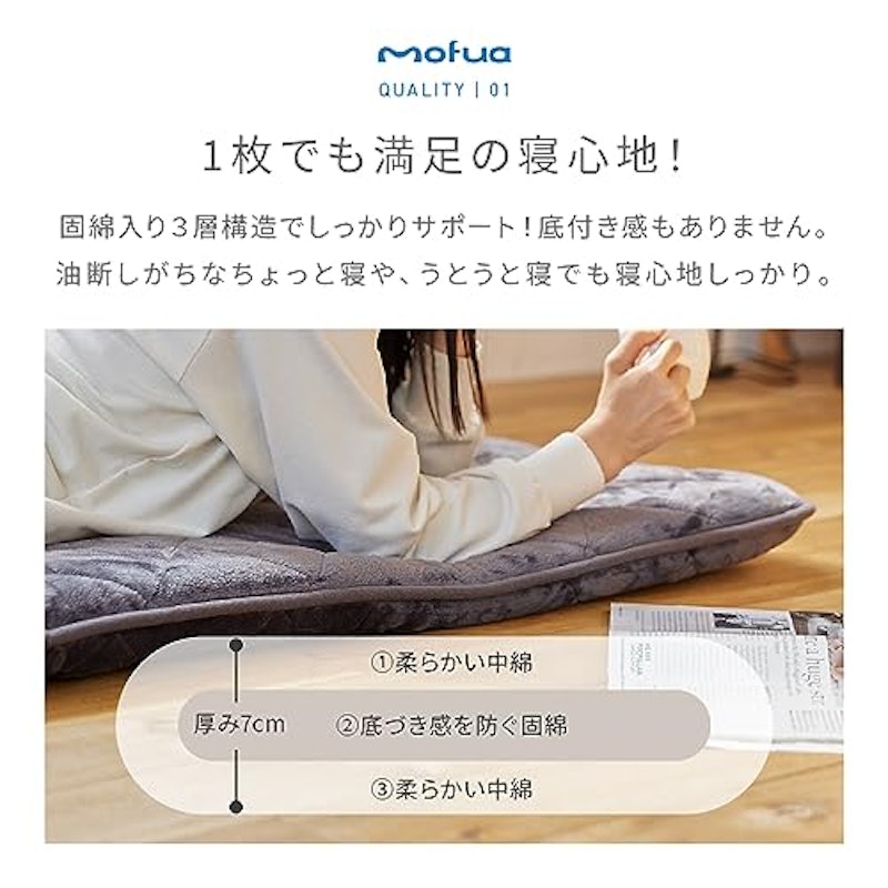 プレミアムマイクロファイバー ごろ寝クッション 3