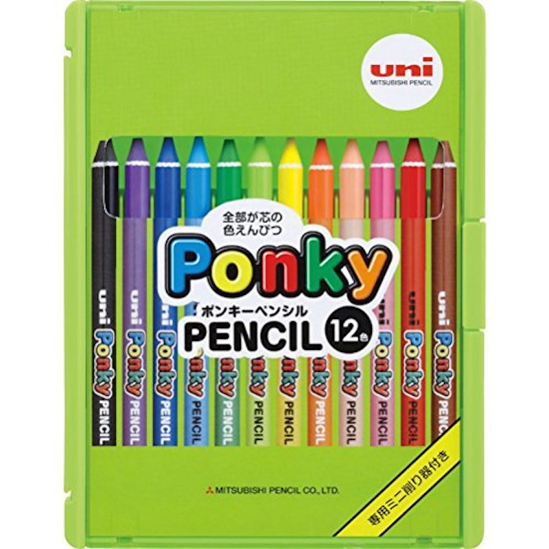 uni ポンキーペンシル 12色 1
