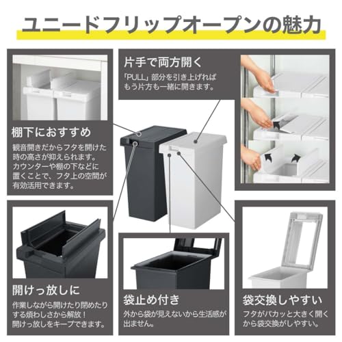 フリップオープン ゴミ箱 2