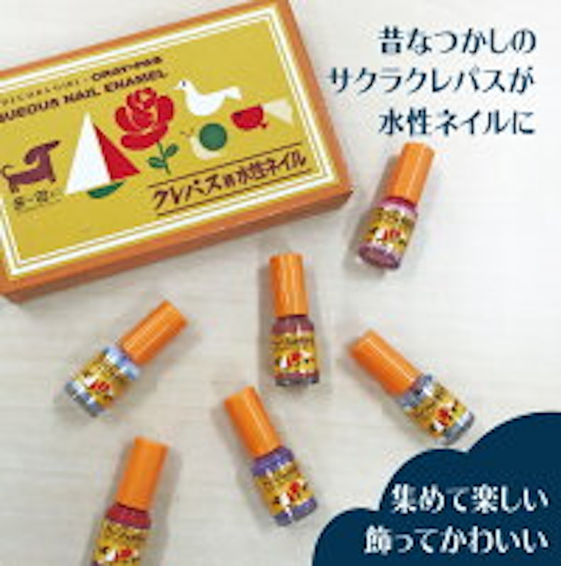 クレパス柄水性ネイル 2