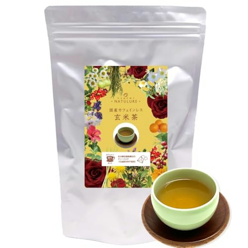 国産カフェインレス玄米茶 1