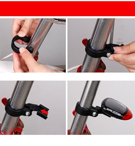 自転車用ソーラー充電式LEDテールランプ  7