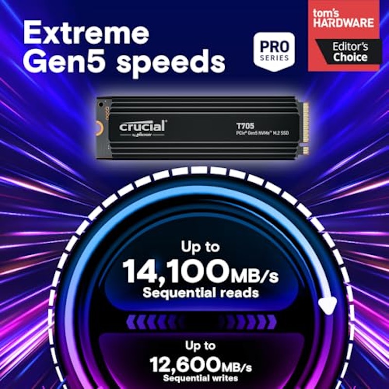 T705 PCIe Gen5 NVMe M.2 SSD 2