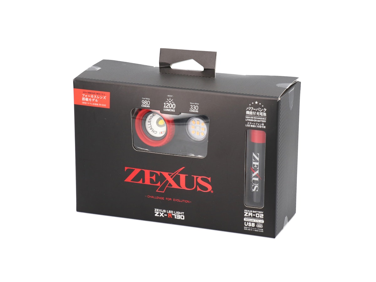 【美品】ZEXUS .LED.LIGHT/2LED USB充電式/ZXーR730 81571444ddca5411b62eb5e69086bd