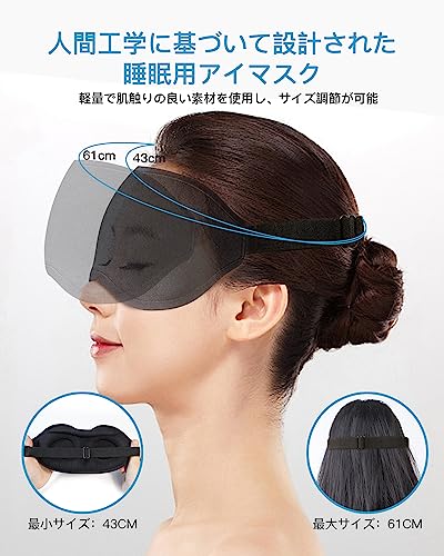 アイマスク 睡眠用 3D立体型 5