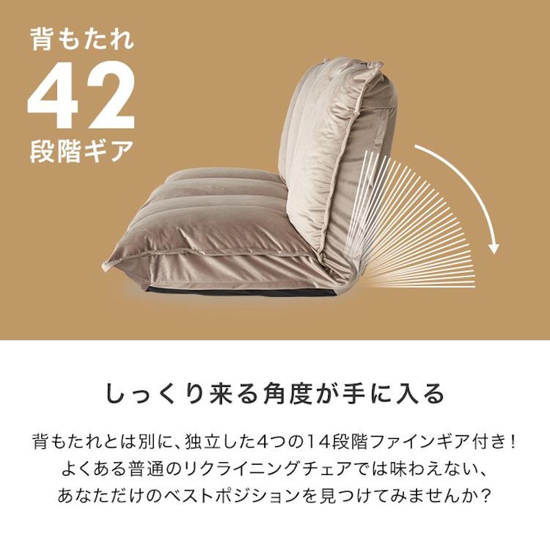肉厚フロアソファ リクライニング 6