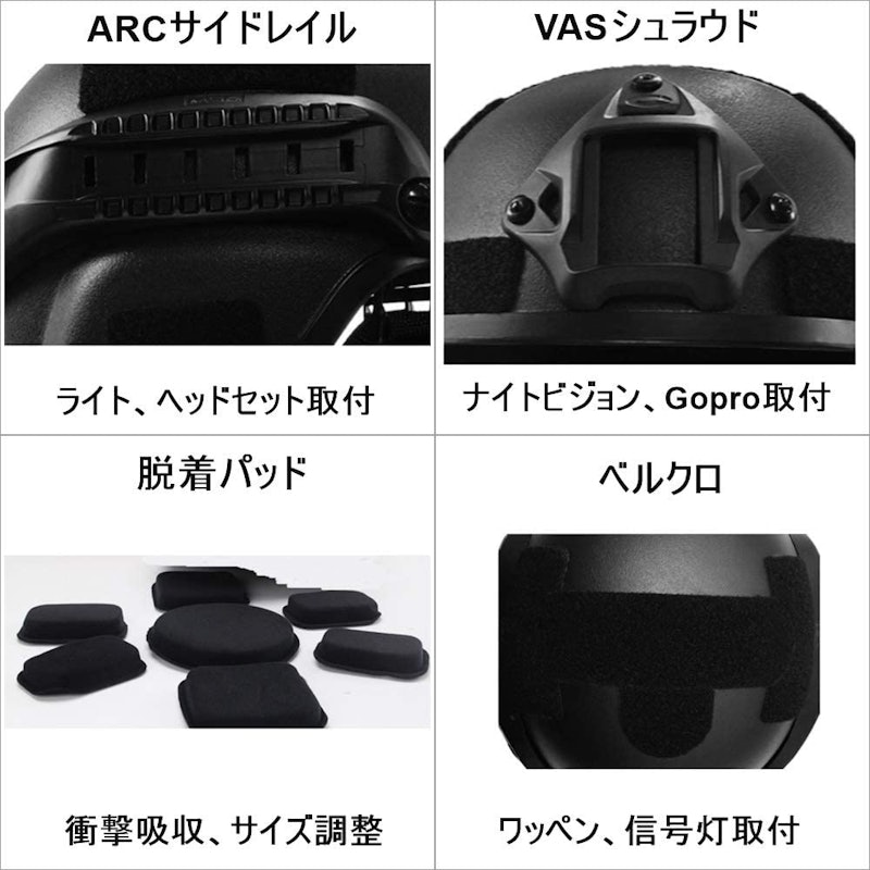 サバゲーヘルメット 4