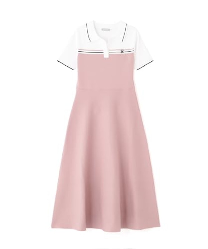 JILL by JILLSTUART 配色切り替えポロシャツワンピース 1