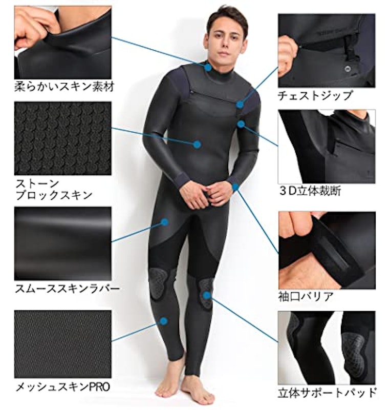 セミドライウェットスーツ 3