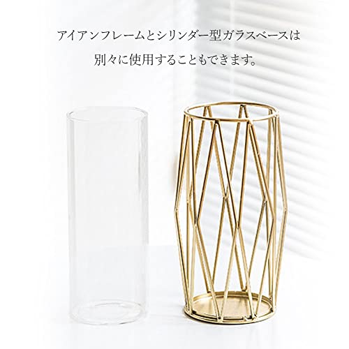 ゴールドワイヤーフラワーベース 3