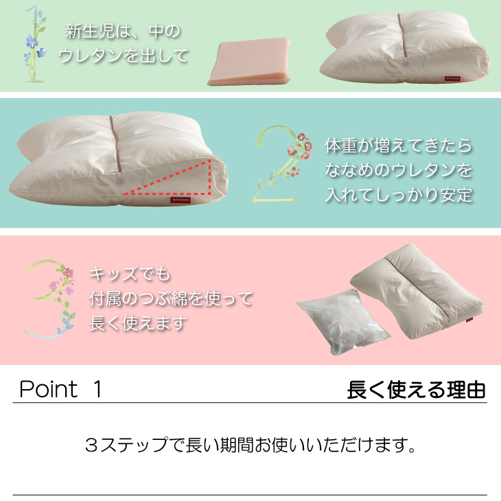 ベビーまくら pono 3